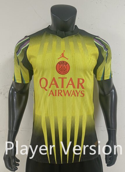 Player version 2026-27 Paris Saint-Germain Yellow  Soccer Jersey AAA