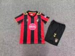 2026-2027 Bournemouth Home Red Black kids/youth  Soccer uniform
