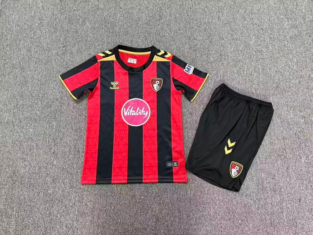 226f8f4b 2026-2027 Bournemouth Home Red Black kids/youth Soccer uniform - Image 1