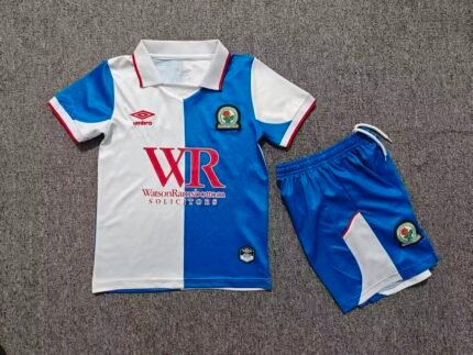 2026-2027 Blackburn Rovers Home Blue White kids/youth  Soccer uniform