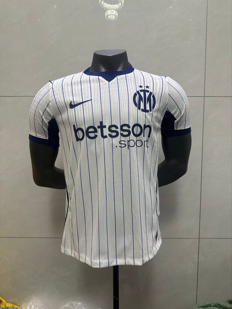 28d2dfd1 2026-27 Player Version Inter Milan Away White Blue Soccer Jersey AAA - Image 1