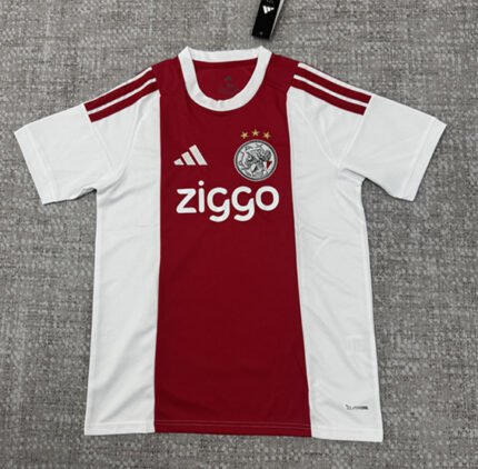 2026-27 Ajax Home Red White Soccer Jersey AAA
