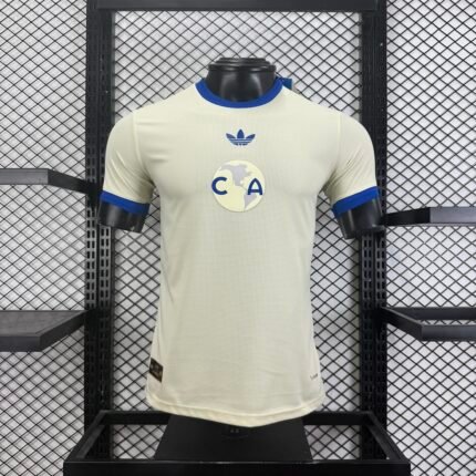 Player Version 100th 26-27 Club America Light Yellow Soccer Jersey AAA