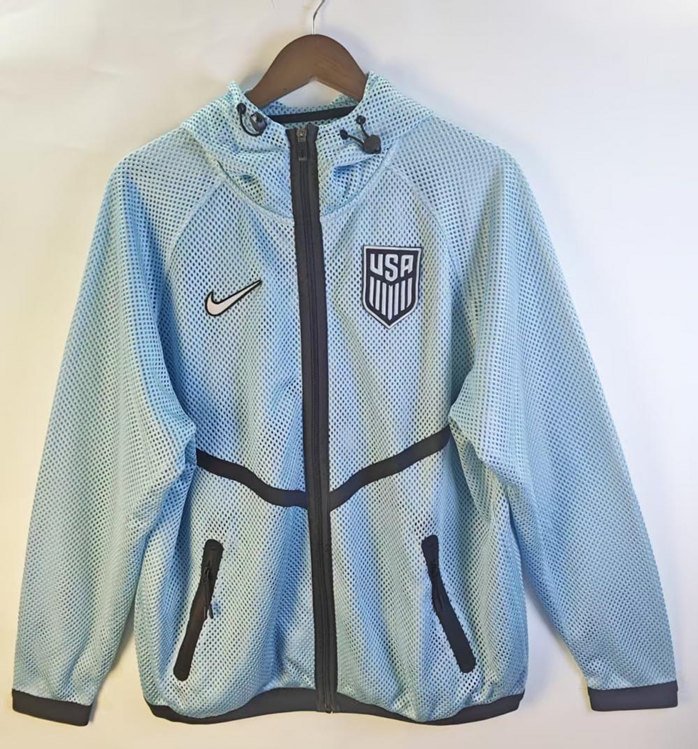 2d4275ea 2026 USA Away Light Blue Windbreaker Soccer Jacket - Image 1