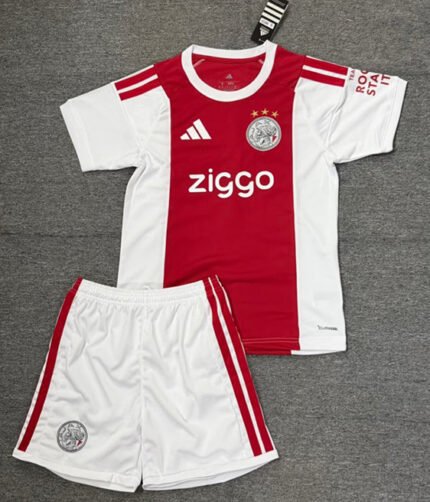 2026-27 Ajax Home Red White  Soccer Uniform