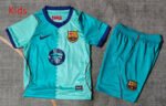2026-27 Barcelona 2nd Away Green kids/youth Soccer uniform
