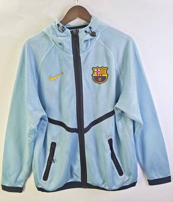 31d03af0 2026 Barcelona Light Blue Windbreaker Soccer Jacket - Image 1