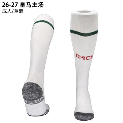 2026-27 Real Madrid Home White kids Soccer Socks