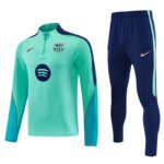 26-27 Barcelona Lake Green  Thailand Soccer Tracksuit Uniform - Image 3