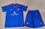 2026-2027 Manchester United Away Blue Soccer Uniform