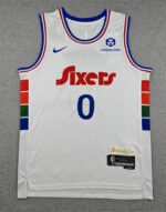 2026  NBA  Philadelphia 76ers White  #0 Jersey