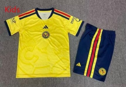 2026-2027 Club América Home Yellow kids/youth Soccer uniform