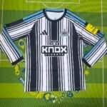 （S-4XL） 2026-2027 Newcastle United Home Black White Soccer Long sleeves Jersey AAA