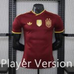 （2 star）FIFA 2026 Player version 2026-2027 Spain 2nd Away Red Soccer Jersey AAA