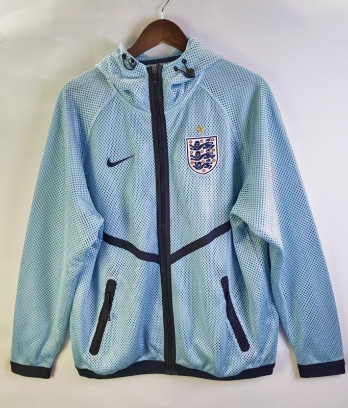 4dc3048d 2026 England Light Blue Windbreaker Soccer Jacket - Image 1