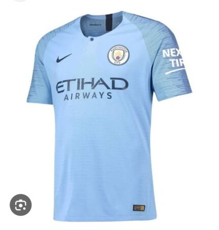 Retro version 2019 Manchester City Home Blue Soccer Jersey AAA