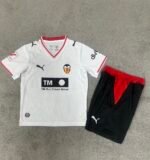 2026-27 Valencia Home White kids/youth Soccer uniform