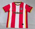 (S-4XL) 26-27 Brentford Home Red White Soccer Jersey AAA