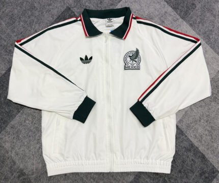 26-27 Mexico White Windbreaker  Soccer Jacket