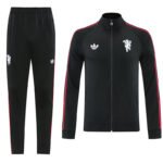 26-27 Manchester United Black Thailand Soccer Jacket Uniform