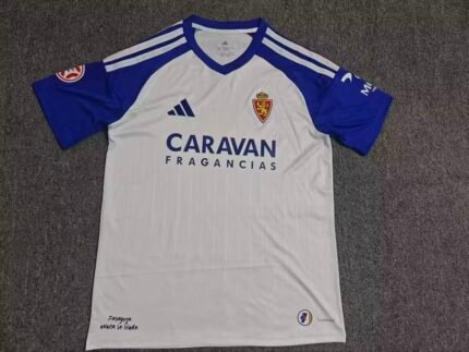 2026-27 Real Zaragoza Home Blue White Soccer Jersey AAA