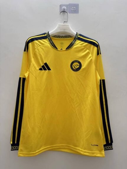 （S-4XL） 2026-2027  Al-Nassr Home Yellow Soccer Long sleeves Jersey AAA