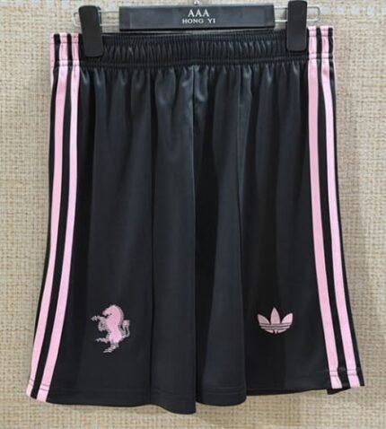 2026-2027 Juventus Away Black  Soccer Shorts