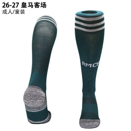 2026-27 Real Madrid Away Green Soccer Socks