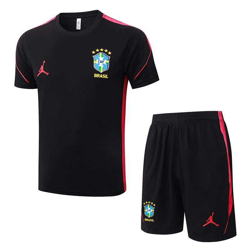 631b4df7 2026-2027 Brazil Black Short Soccer Uniform - Image 1