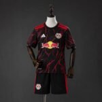 2026-2027 Red Bulls Home Black kids/youth  Soccer uniform