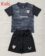 2026-27 Athletic Bilbao Goalkeeper Black kids/youth Soccer uniform