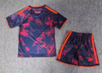 2026-2027  Bayern Munich 2nd Away Black Red kids/youth  Soccer uniform - Image 2