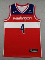 2026  NBA Washington Wizards Red #4 Jersey