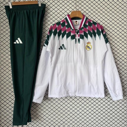 2026 Real Madrid White Windbreaker  Soccer Jacket uniform