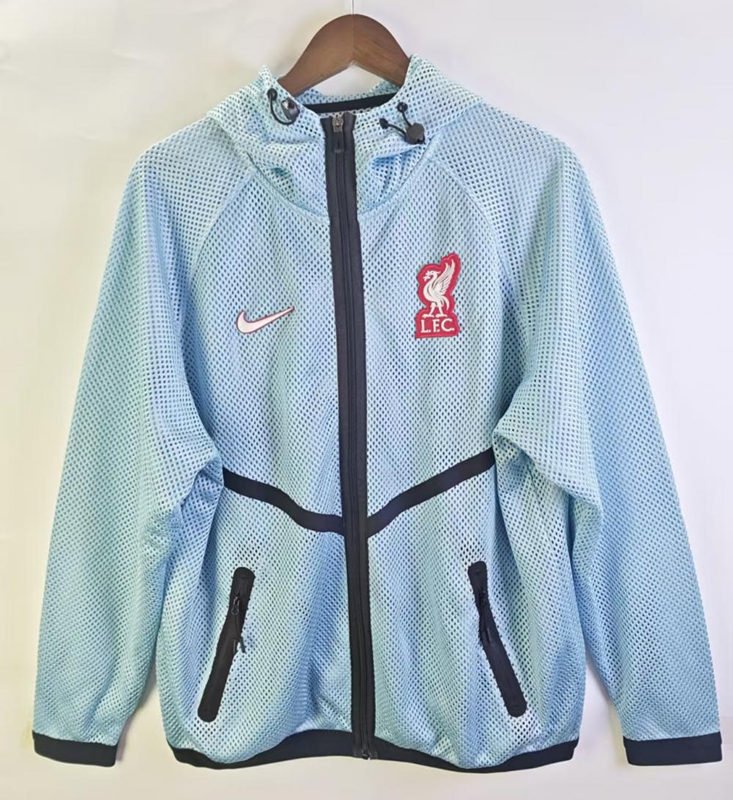 784cd9fe 2026 Liverpool Light Blue Windbreaker Soccer Jacket - Image 1