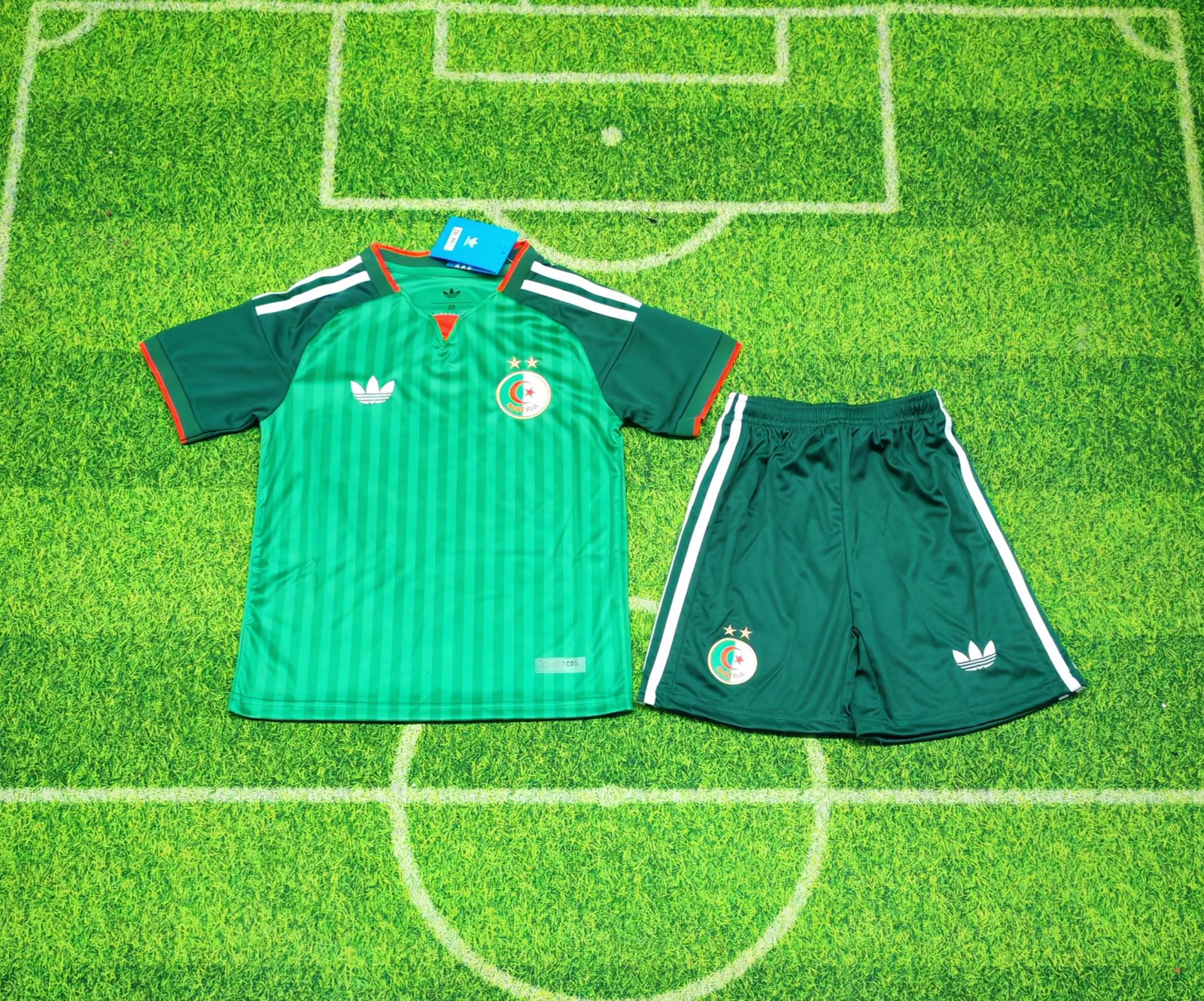 7b142343 2026-2027 Algeria Away Green Kids/Youth Soccer Uniform - Image 1