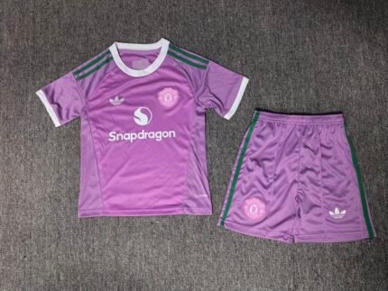 2026-2027 Manchester United Goalkeeper Purple kids/youth  Soccer uniform