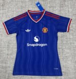 2026-27 Manchester United Away Blue Women Soccer Jersey AAA