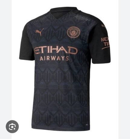 Retro version 2020-2021 Manchester City Away Black Soccer Jersey AAA