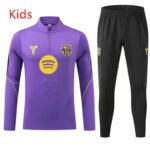 2026-27 Barcelona Purple Soccer kids Tracksuit Uniform