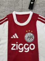 2026-27 Ajax Home Red White Soccer Jersey AAA - Image 3