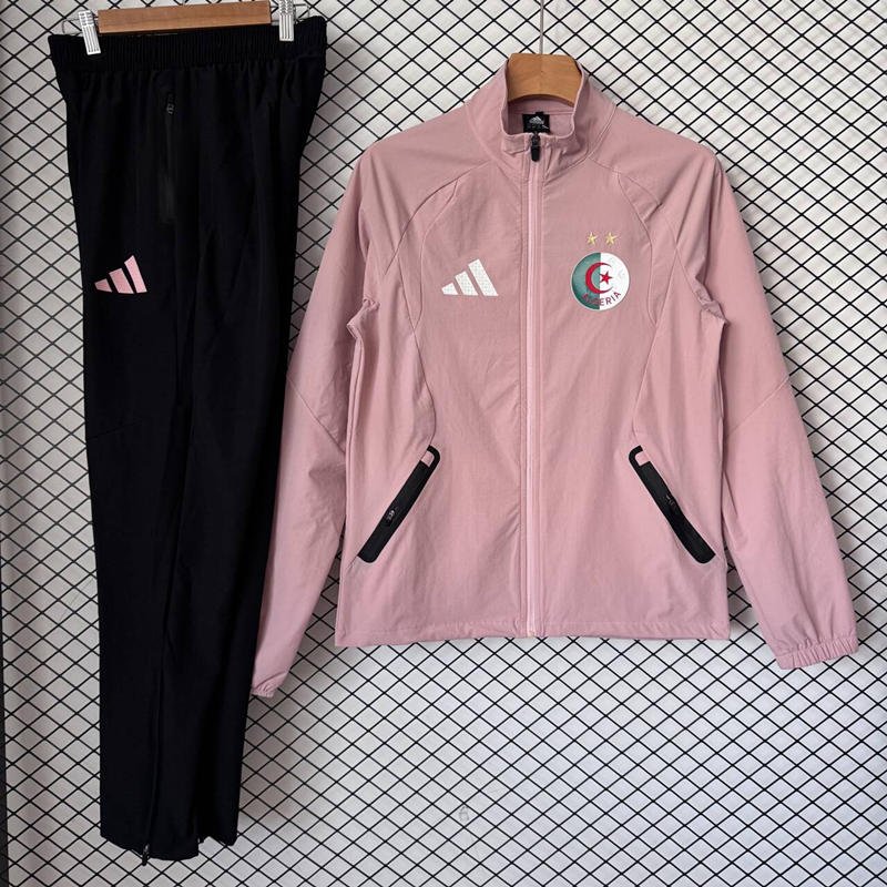 81c96f7a 2026 Algeria Pink Windbreaker Soccer Jacket uniform - Image 1