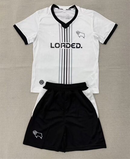 2026-2027 Derby County Home White Soccer Uniform