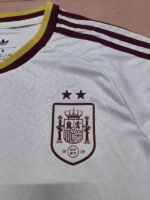 2 star 2026-2027 Spain Away White Soccer Uniform - Image 2