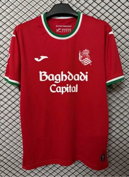2026-27 Real Sociedad 2nd Away Red Soccer Jersey AAA