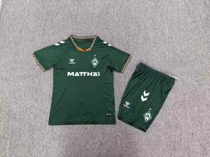 2026-2027 Werder Bremen Away Green kids/youth  Soccer uniform