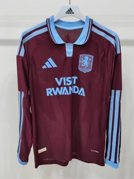 （S-4XL） 2026-2027 Aston Villa Home Red  Soccer Long sleeves Jersey AAA