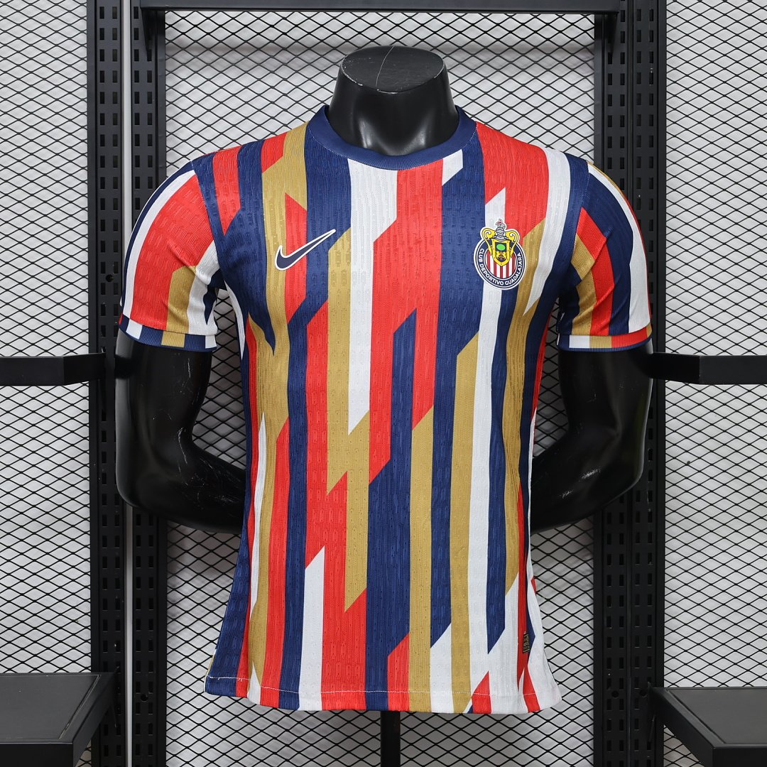 8e19e06a Player version 26-27 Chivas Red Blue Thailand Soccer Jersey AAA - Image 1