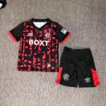 2026-2027 Rangers 2nd Away Black Red kids/youth  Soccer uniform