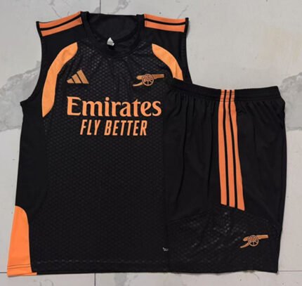 2026-27 Arsenal Black Vest Soccer Uniform